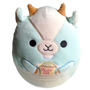 Squishmallows Official Spring 2022 Plush Domingo Goat In Container